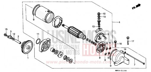 MOTEUR DE DEMARRAGE CBR1000FH de 1987